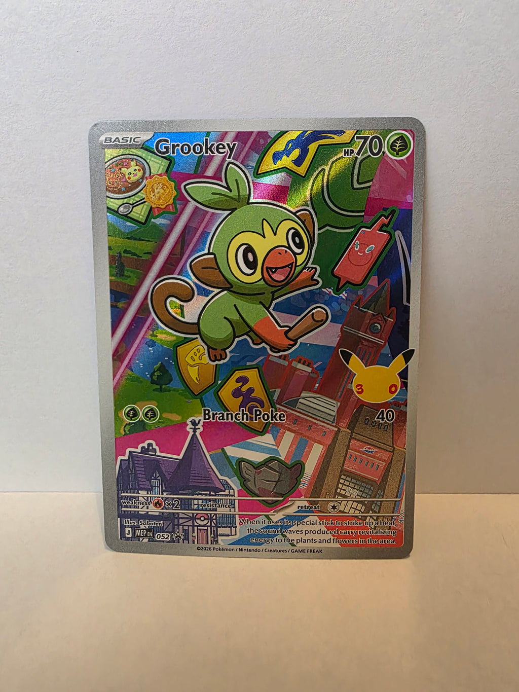 Grookey #052 Holofoil Mega Evolution Promo First Partner Illustration Collection NM [019]