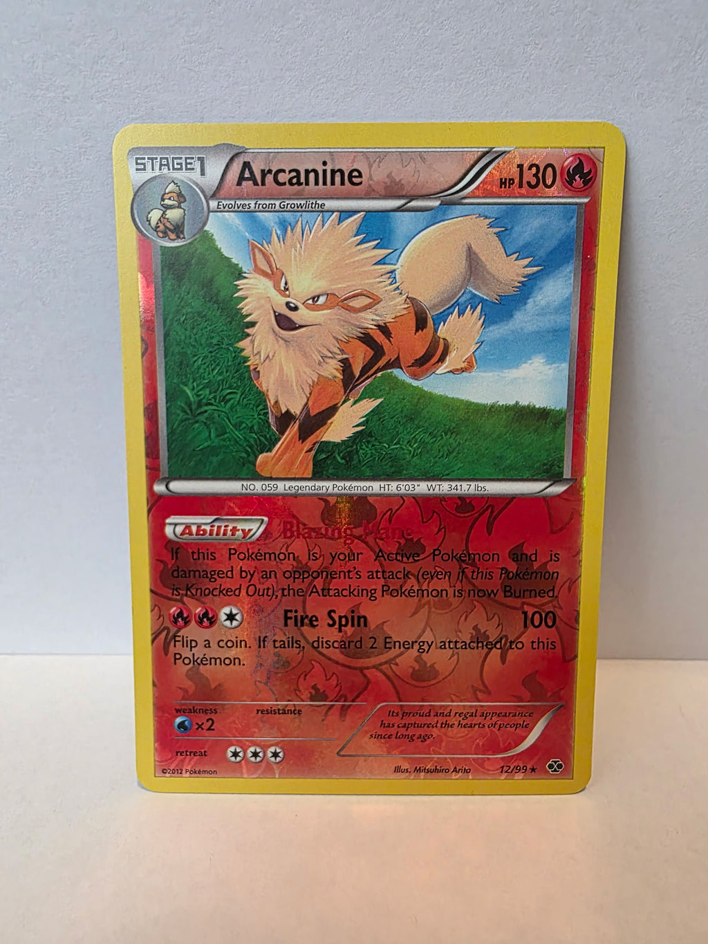 Title: Arcanine 12/99 – Pokémon TCG Next Destinies (2012) – Holo Rare – NM/LP [035]