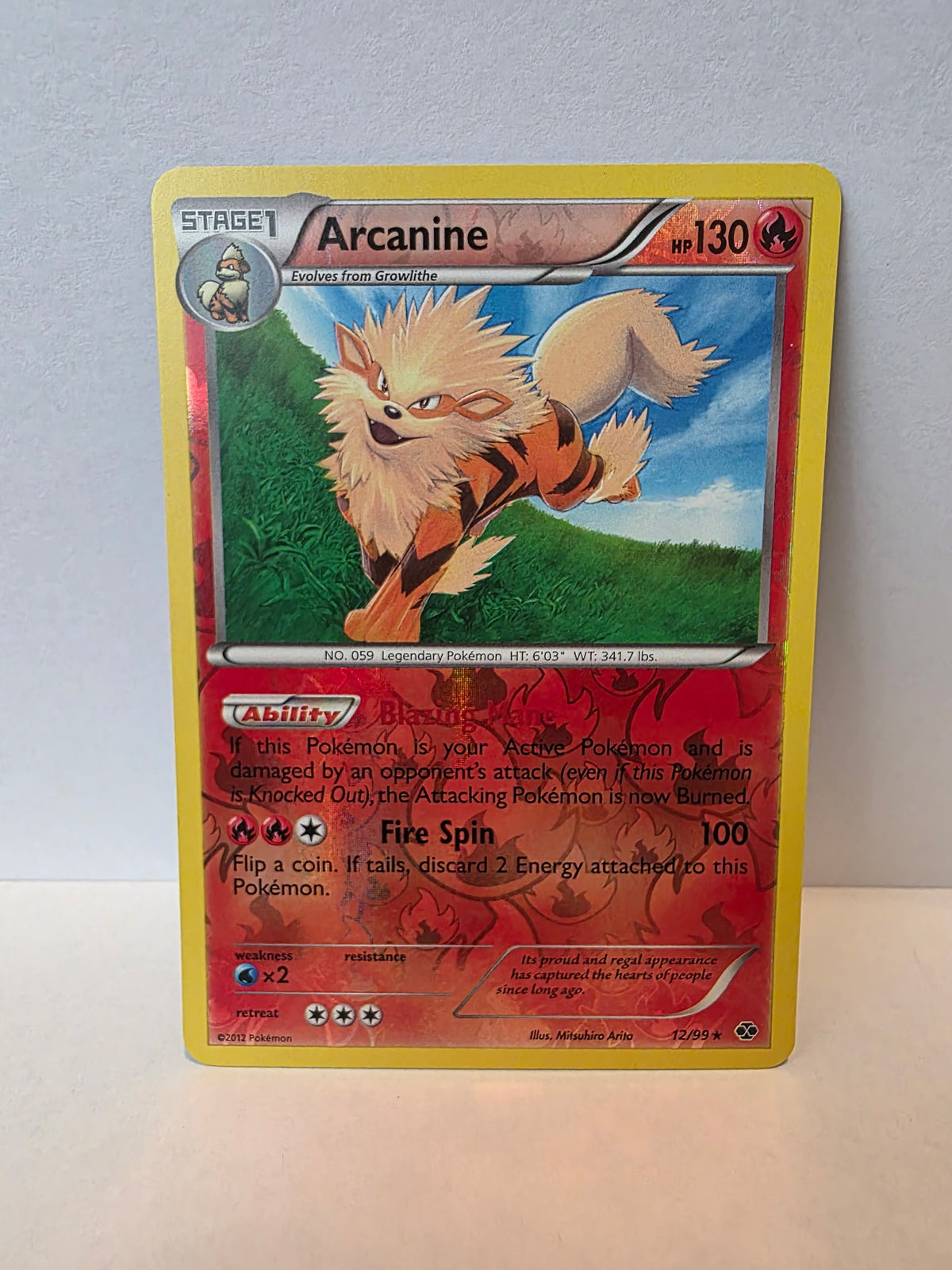 Title: Arcanine 12/99 – Pokémon TCG Next Destinies (2012) – Holo Rare – NM/LP [035]