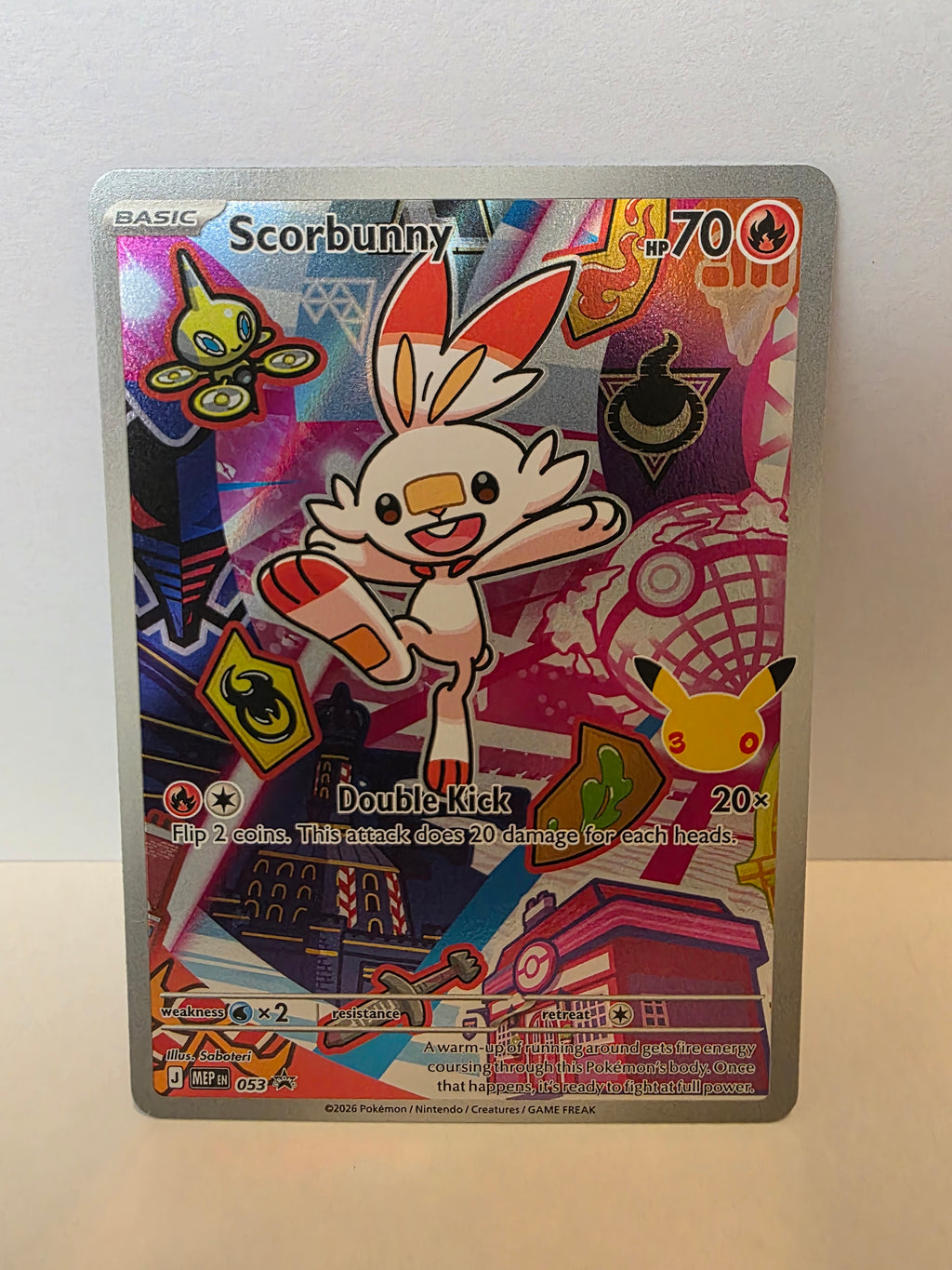 Scorbunny 053 Black Star Promo Mega Evolutions Promo Full Art Card NM [022]