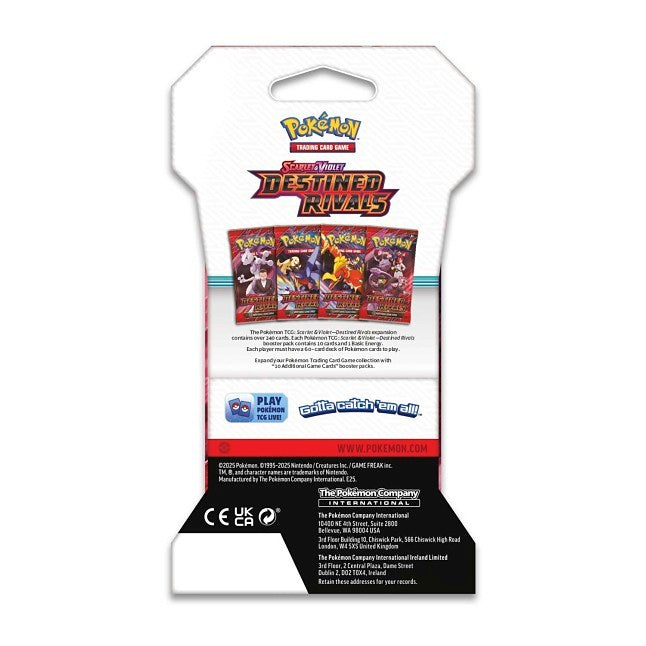 Pokemon Destined Rivals 4-Pack Bundle – 4 Booster Packs, Pokemon TCG