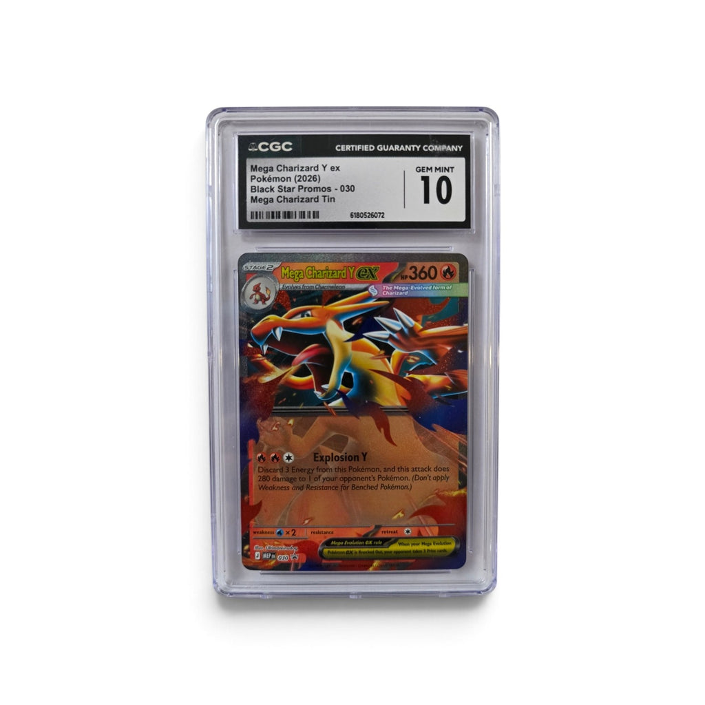 2026 Pokémon Black Star Promos MEGA CHARIZARD Y ex 030 - CGC 10 Gem Mint Graded Slab