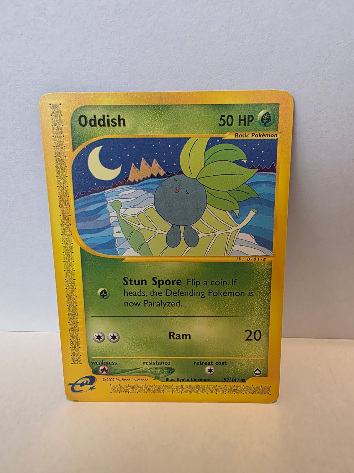 Oddish 97/147 – Pokémon TCG Aquapolis (2002) – e-Reader Common – LP/MP [014]