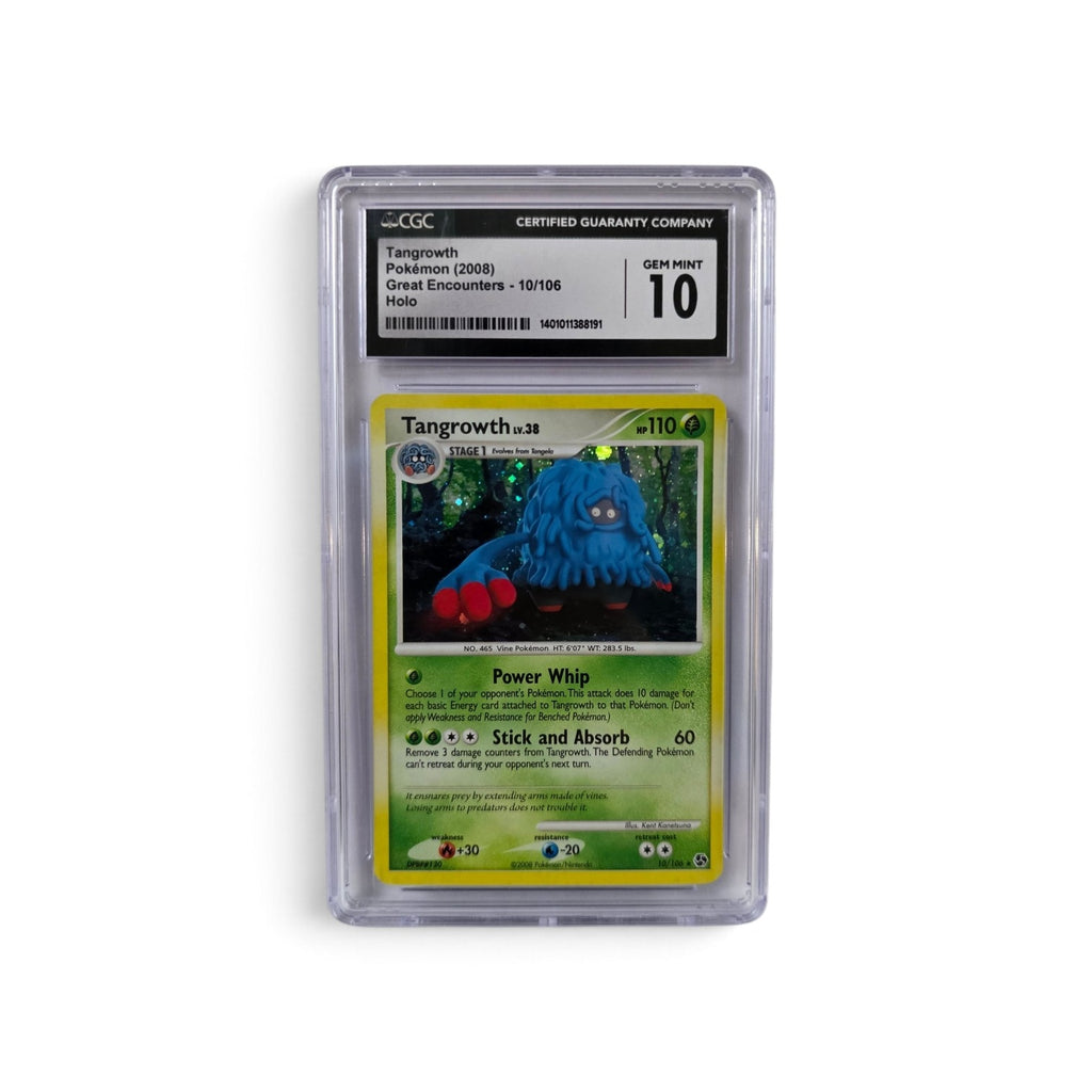 2008 Pokémon Great Encounters TANGROWTH 10/106 (Holo) - CGC 10 Gem Mint Graded Slab