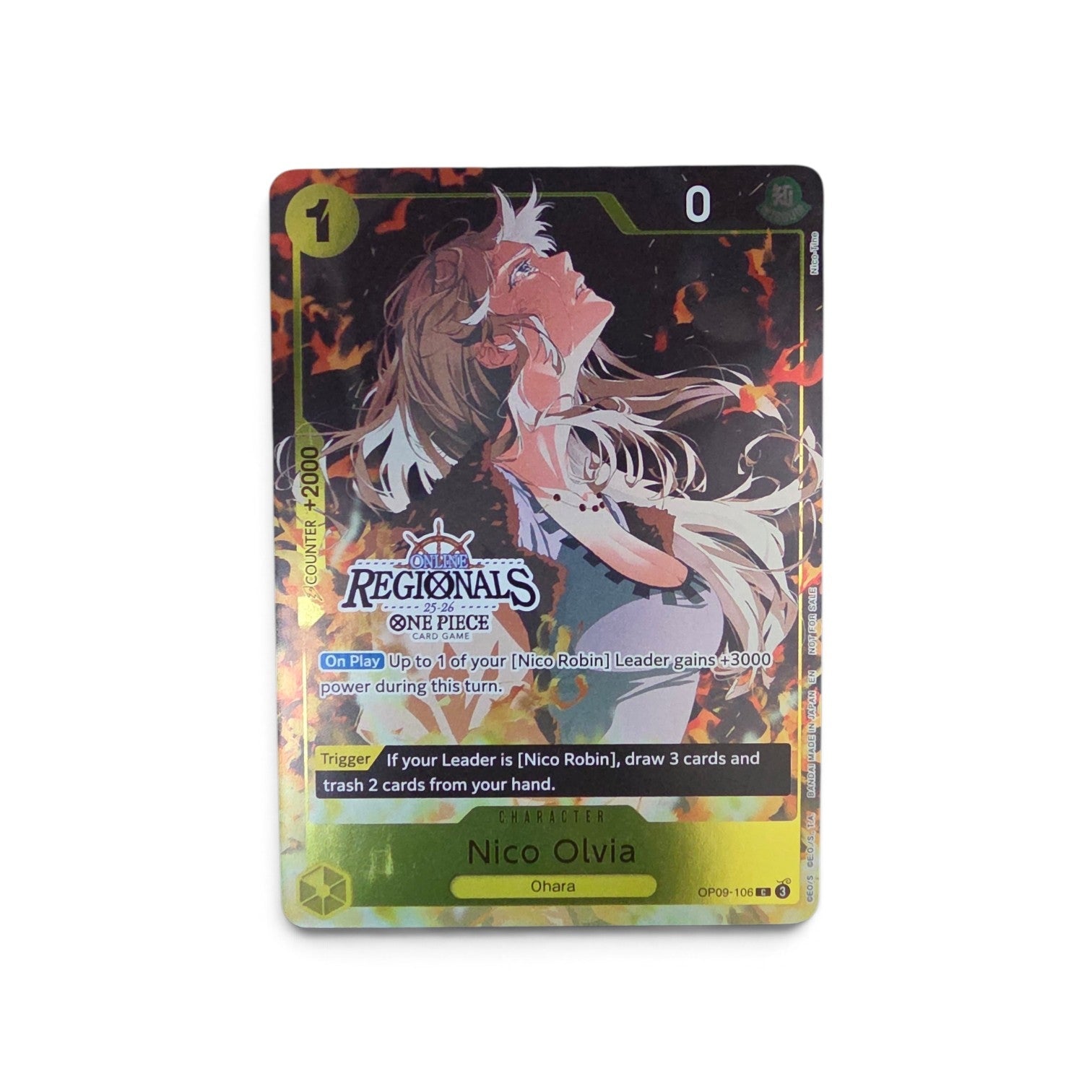 Nico Olvia - OP09-106 - Online Regionals 25-26 Participation Promo - One Piece CG