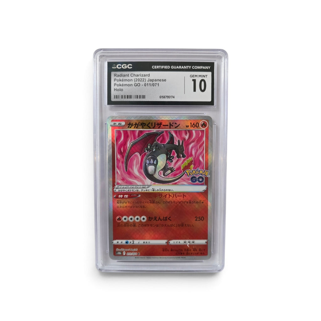 2022 Pokémon Japanese GO RADIANT CHARIZARD 011/071 (Holo) - CGC 10 Gem Mint Graded Slab