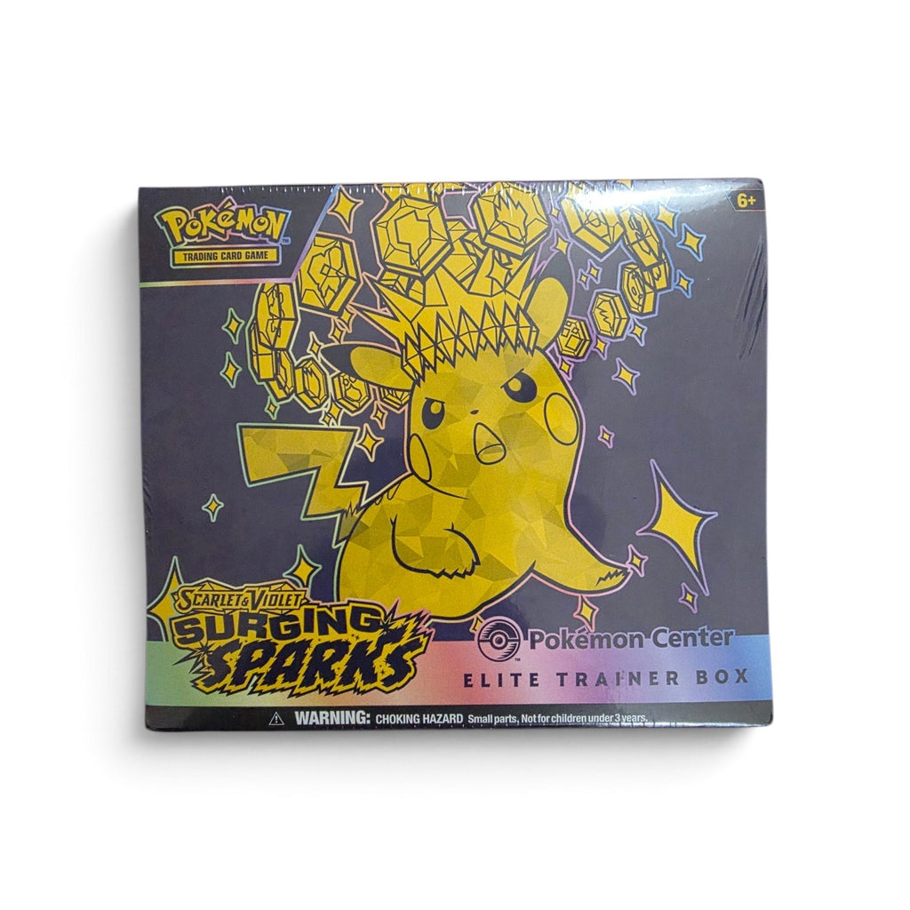 Pikachu - Pokémon Center Elite Trainer Box - Factory Sealed - 2024 Scarlet & Violet Surging Sparks