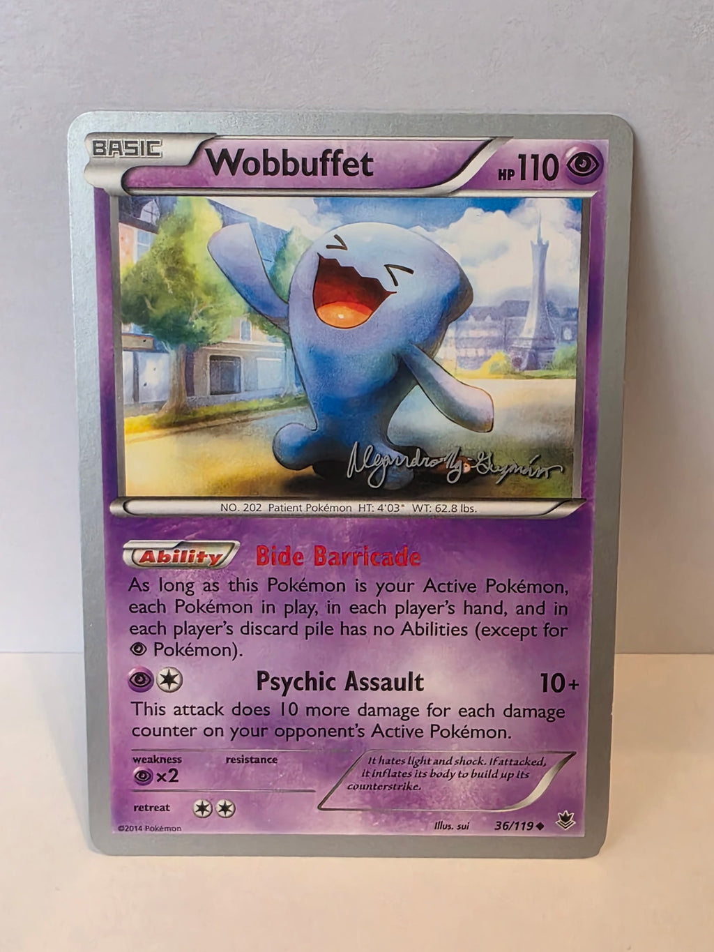 Wobbuffet 36/119 – 2015 Pokémon World Championships Deck (Alejandro Ng-Guzman) – LP [002]