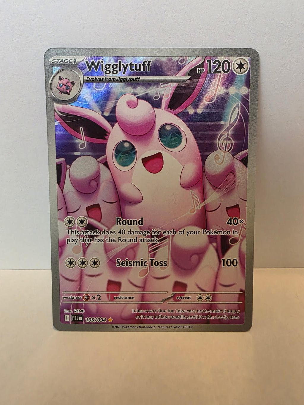 Wigglytuff 105/094 – Pokémon TCG PFL (2025) – Illustration Rare – NM [032]